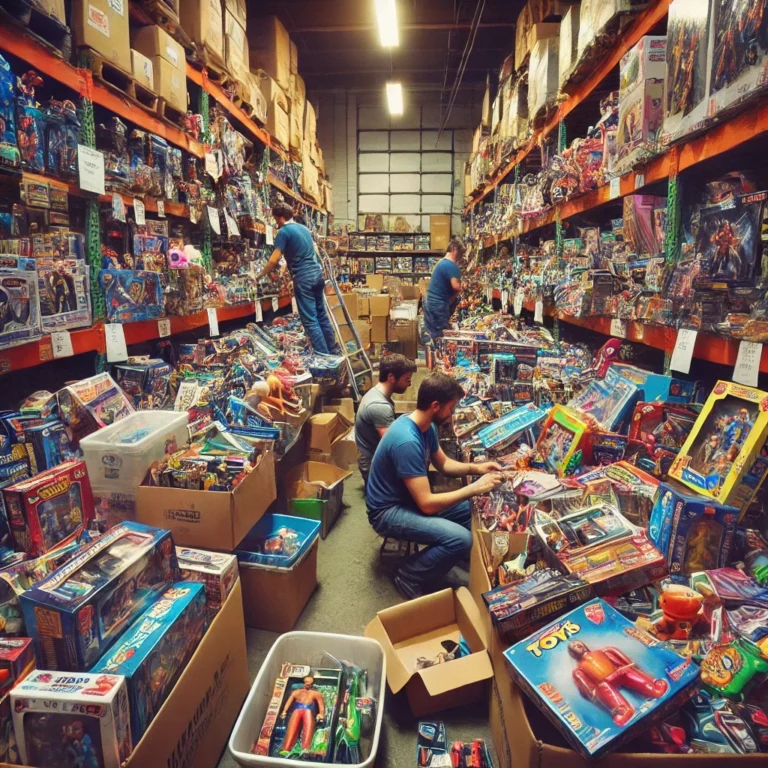 Como grandes empresas de brinquedos lidam com estoques antigos e não vendidos?